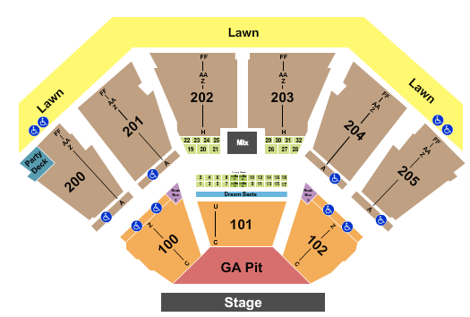 Dos Equis Pavilion Tyler Childers Seating Chart